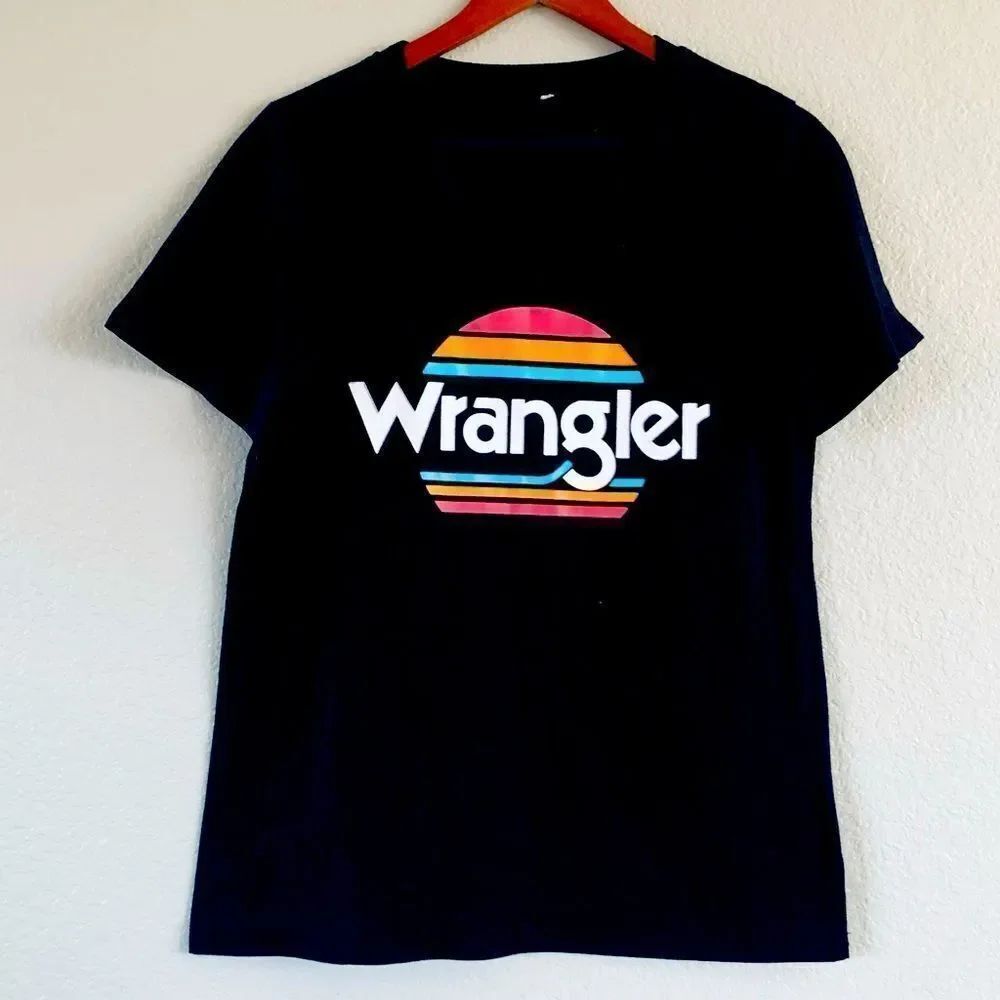 Vintage Wrangler Multicolor Graphic Logo T-Shirt